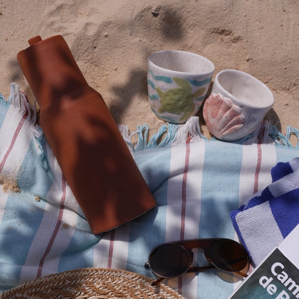 HANDMADE CLAY WATER BOTTLE