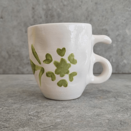 SIGNATURE CUP - GREEN JERUSALEM CERAMIC