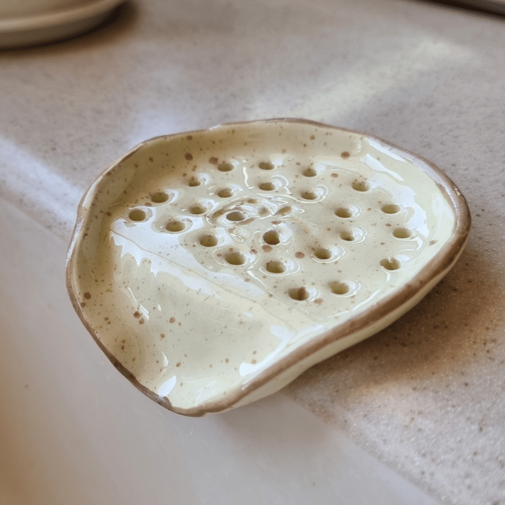 HANDMADE DALI SOAP HOLDER - YELLOW