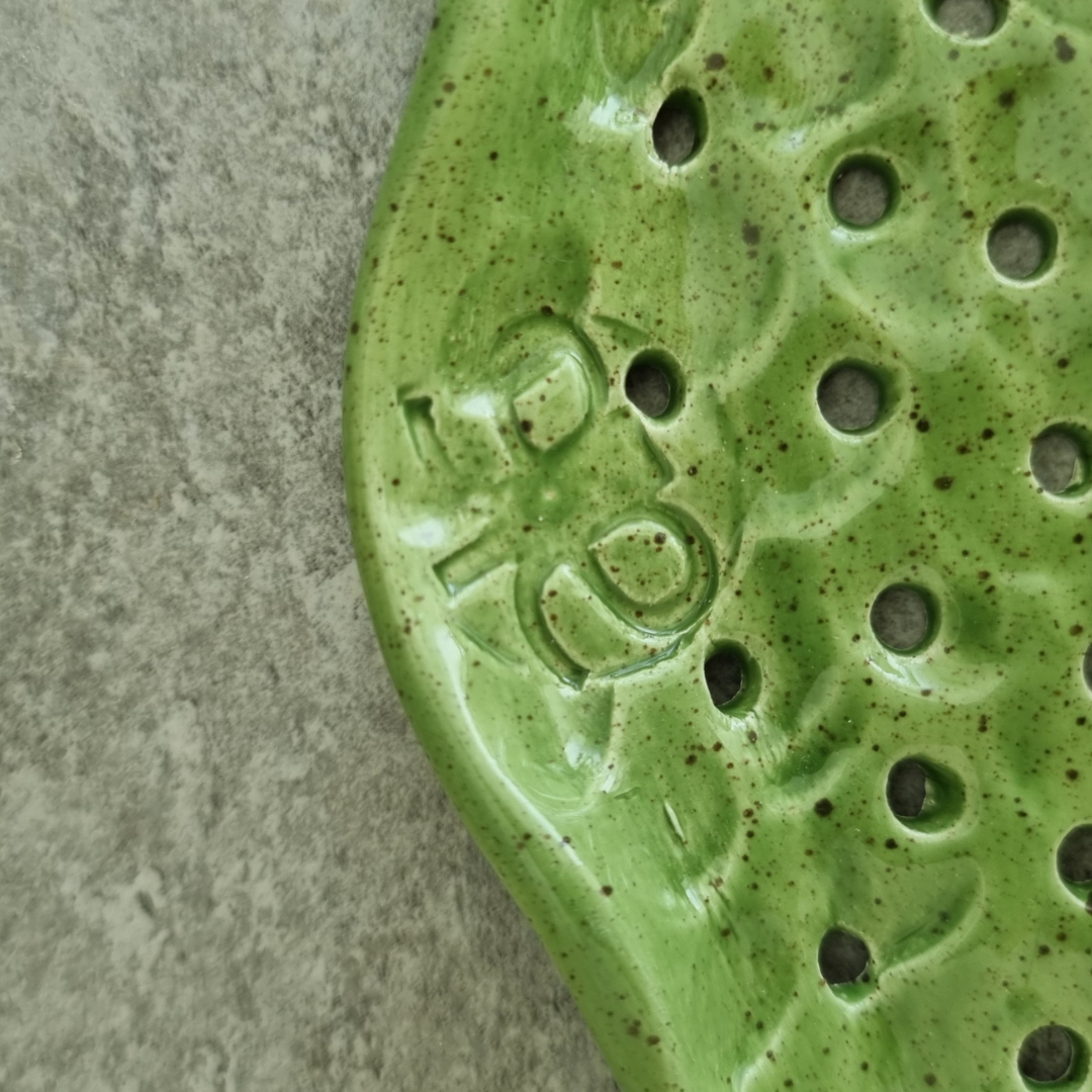 HANDMADE SOAP HOLDER - GREEN