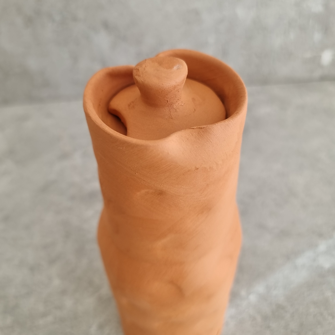 HANDMADE CLAY WATER BOTTLE - Image 2