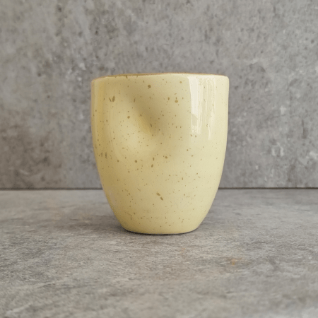 Organic Shape Cup- Yellow