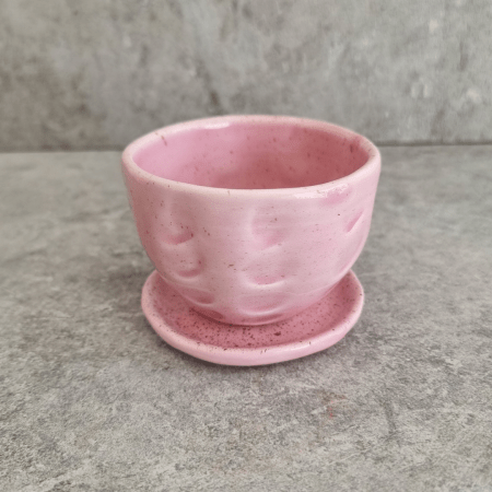 HANDMADE CLAY ESPRESSO CUP - PINK