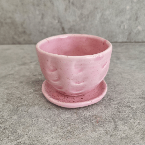 HANDMADE CLAY ESPRESSO CUP - PINK