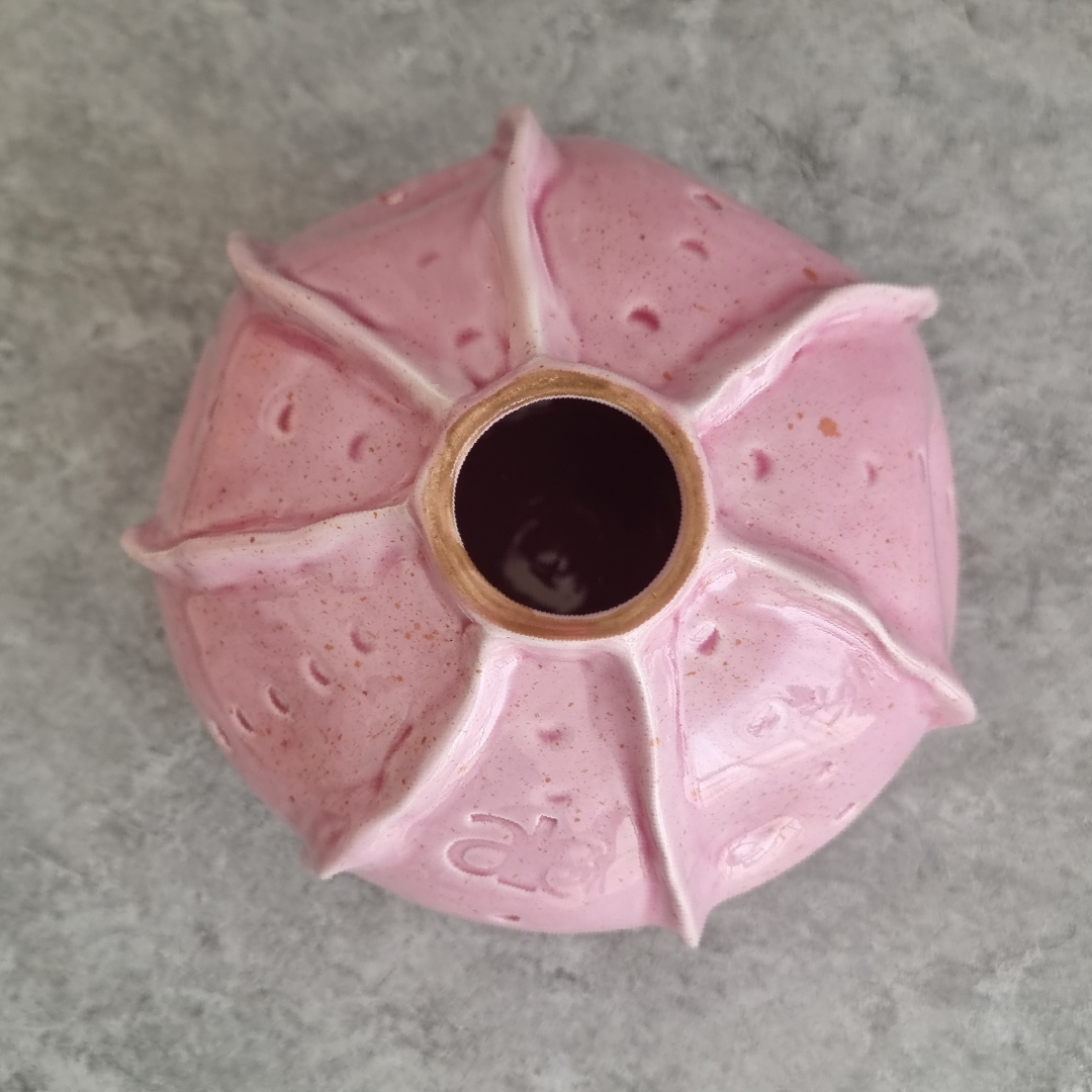 BUBBLE CORAL VASE - PINK TOP