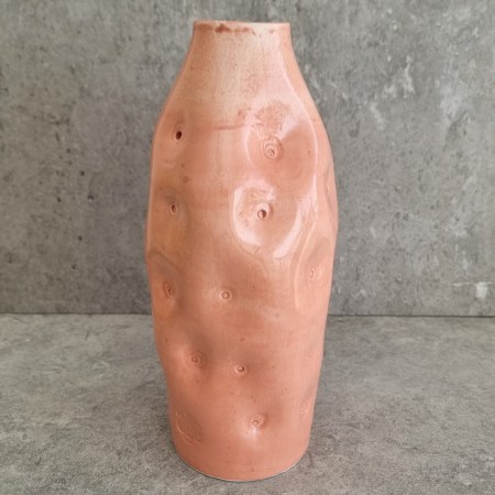 TALL CORAL VASE - PEACH