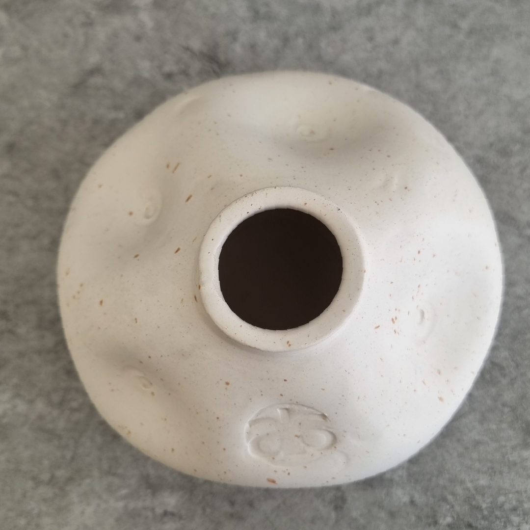 BUBBLE VASE ORGANIC SHAPE - WHITE