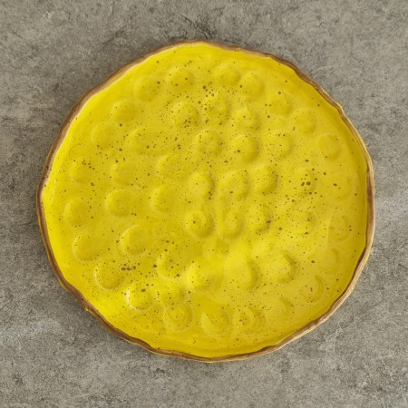 HANDMADE TEXTURED YELLOW PLATE