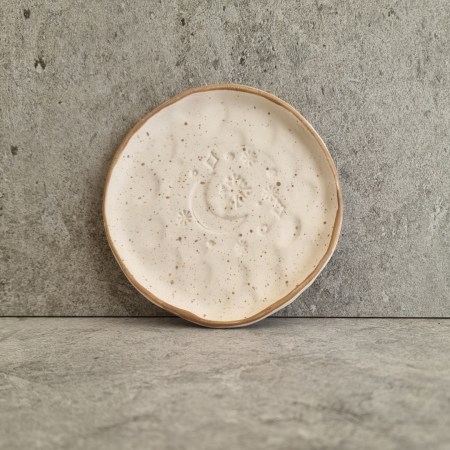 HANDMADE TEXTURED MATT WHITE PLATE