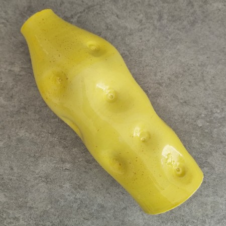 TALL CORAL VASE - YELLOW